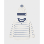 Mayoral Baby Boy Cream Jumper and Hat Set